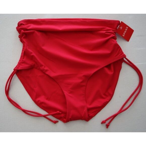 Spanx 50126R Women's Sz M Hibiscus Pink Adjustable High-Rise Swim Brief Bottoms - Picture 5 of 7